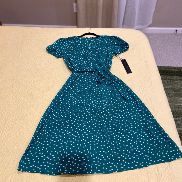 NWT Ryan Michelle Vintage look dress M - Picture 9 of 10